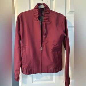 NWT APL x Woolmark Collection Perfect Wool blend Bomber Jacket Ruffle M SOLD OUT